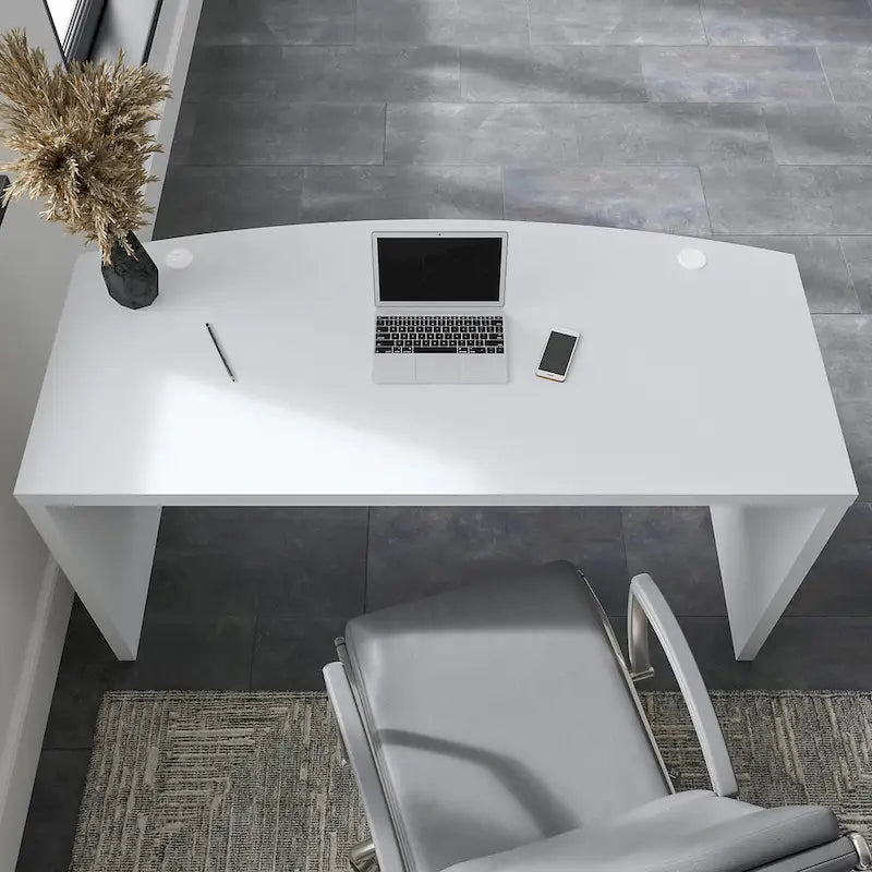 Scrivania Echo con fronte ricurvo da 60W