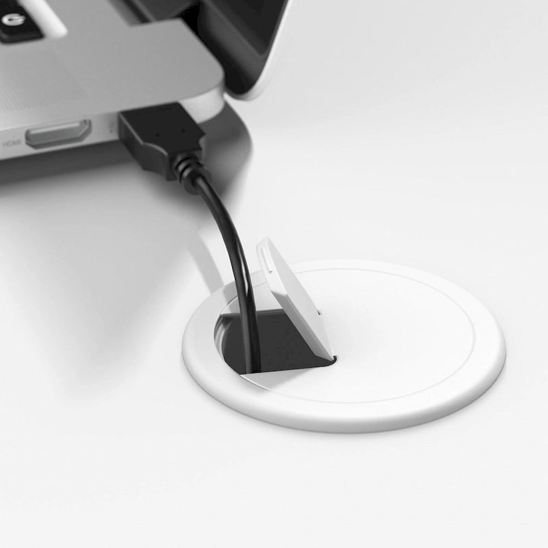 Scrivania Echo con fronte ricurvo da 60W