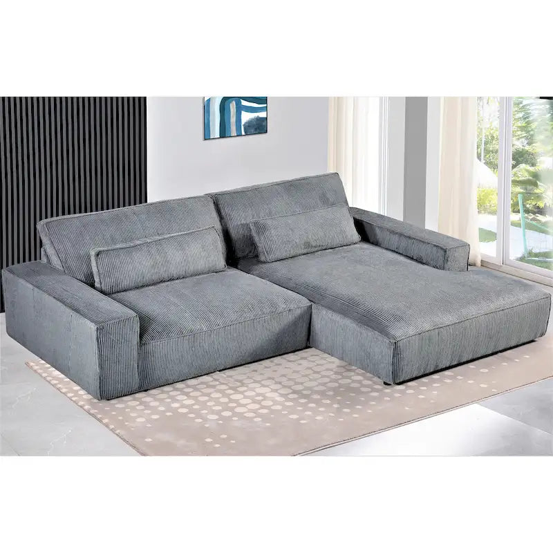 Divano sezionale oversize con chaise longue frontale da 105,52 pollici