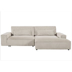 Divano sezionale oversize con chaise longue frontale da 105,52 pollici