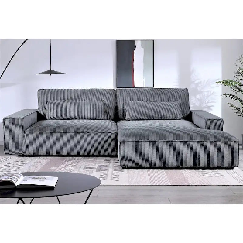 Divano sezionale oversize con chaise longue frontale da 105,52 pollici