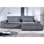 Divano sezionale oversize con chaise longue frontale da 105,52 pollici