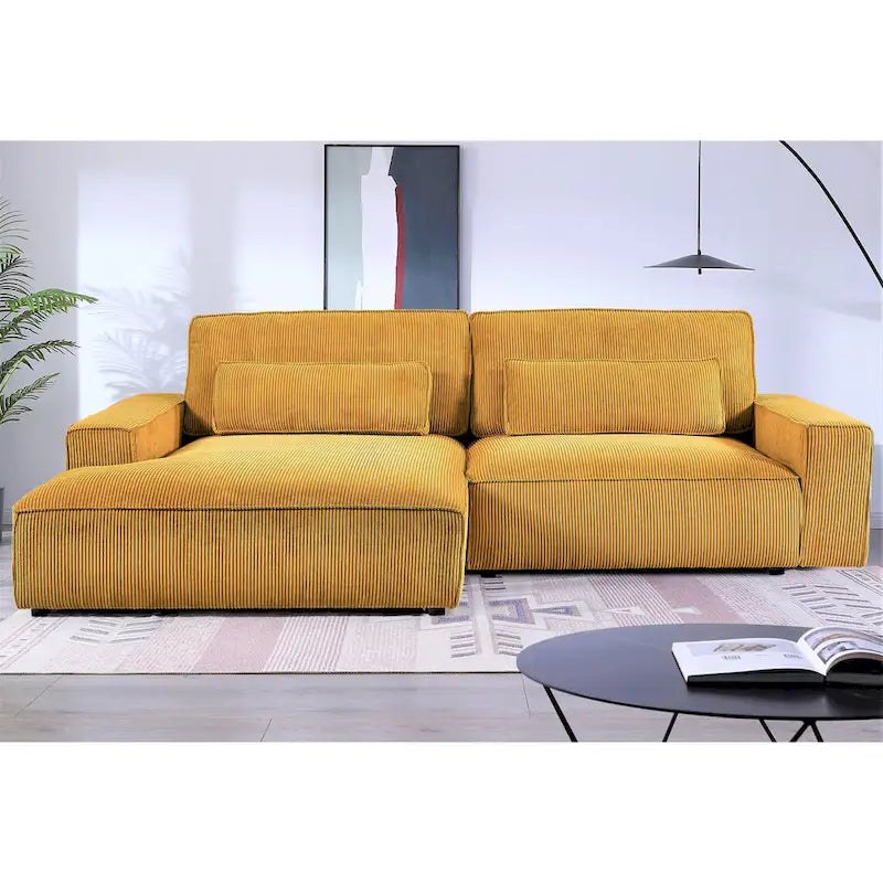 Divano sezionale oversize con chaise longue frontale da 105,52 pollici