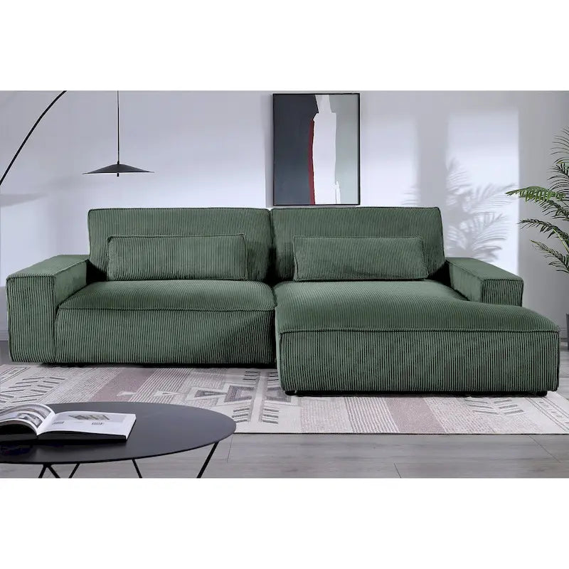 Divano sezionale oversize con chaise longue frontale da 105,52 pollici