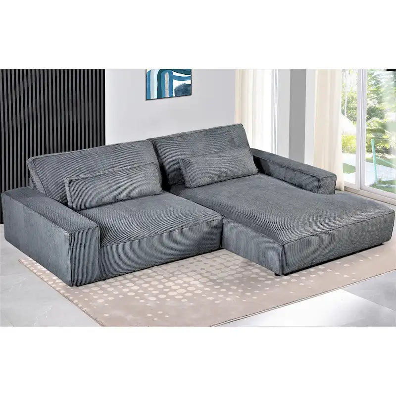 Divano sezionale oversize con chaise longue frontale da 105,52 pollici