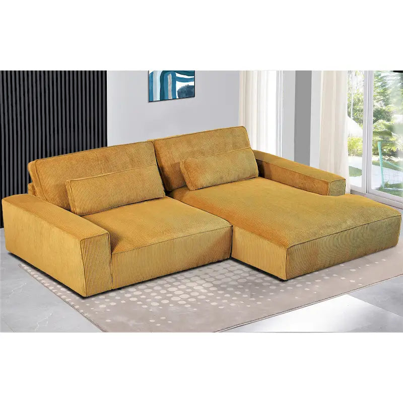 Divano sezionale oversize con chaise longue frontale da 105,52 pollici