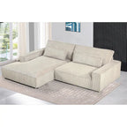 Divano sezionale oversize con chaise longue frontale da 105,52 pollici