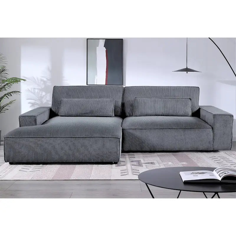 Divano sezionale oversize con chaise longue frontale da 105,52 pollici