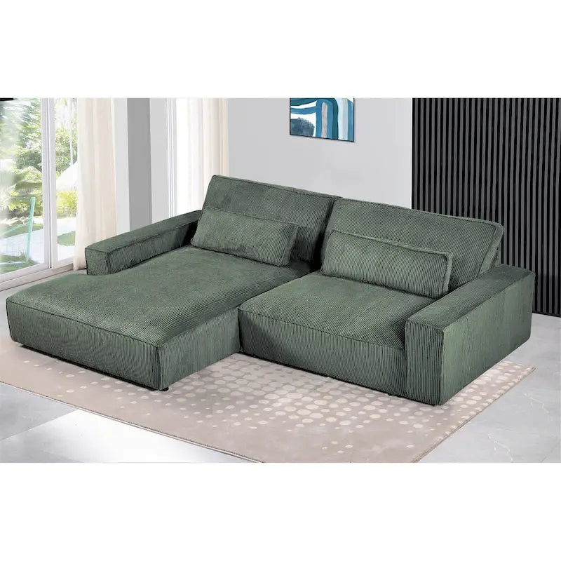 Divano sezionale oversize con chaise longue frontale da 105,52 pollici
