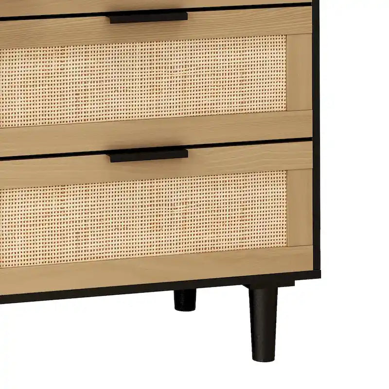 Cassettiera in rattan a 6 cassetti Cassetto in rattan