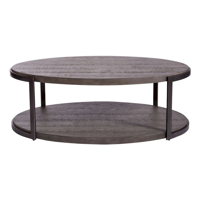 Tavolino ovale grigio Modern View Gauntlet