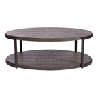 Tavolino ovale grigio Modern View Gauntlet