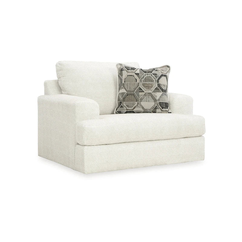 Poltrona oversize in lino Karinne - 51 L x 41 P x 39 A