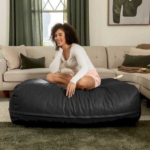 Pouf Atrium Collection Lino - Pouf e Chaise Longue Grandi - Ecopelle