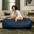 Pouf Atrium Collection Lino - Pouf e Chaise Longue Grandi - Ecopelle