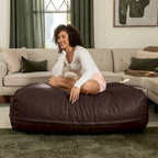 Pouf Atrium Collection Lino - Pouf e Chaise Longue Grandi - Ecopelle