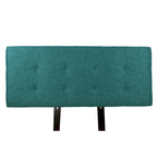 Testiera imbottita Ali Button Tufted Key Largo Zenith Teal
