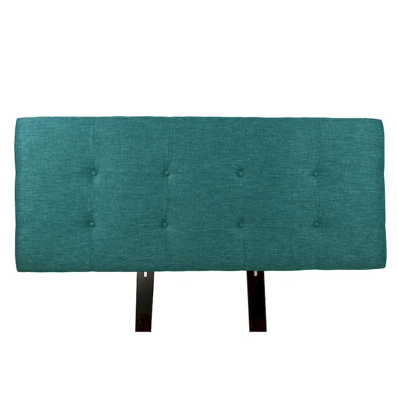 Testiera imbottita Ali Button Tufted Key Largo Zenith Teal