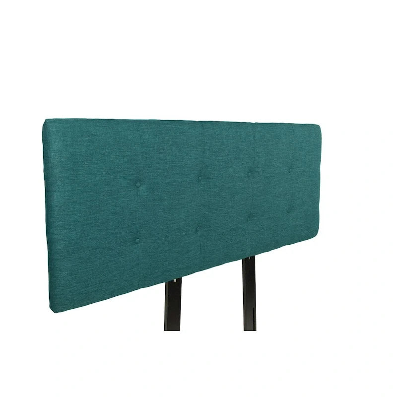 Testiera imbottita Ali Button Tufted Key Largo Zenith Teal