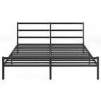Letto matrimoniale king-size con piattaforma in metallo e testiera