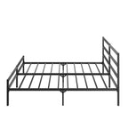Letto matrimoniale king-size con piattaforma in metallo e testiera
