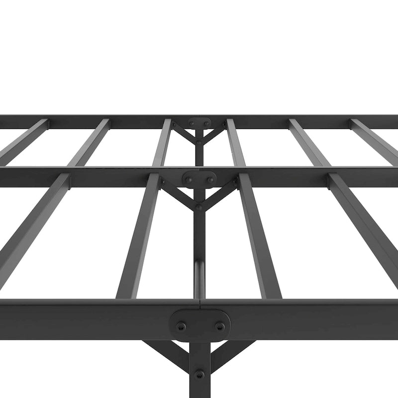 Letto matrimoniale king-size con piattaforma in metallo e testiera