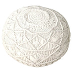 Pouf Ottomano in Macramè Naturale Sevita Mystic