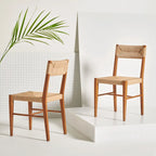 Sedia da pranzo Shazia in rattan - 16,3 L x 21,3 P x 34 A - 16Lx21Px34A