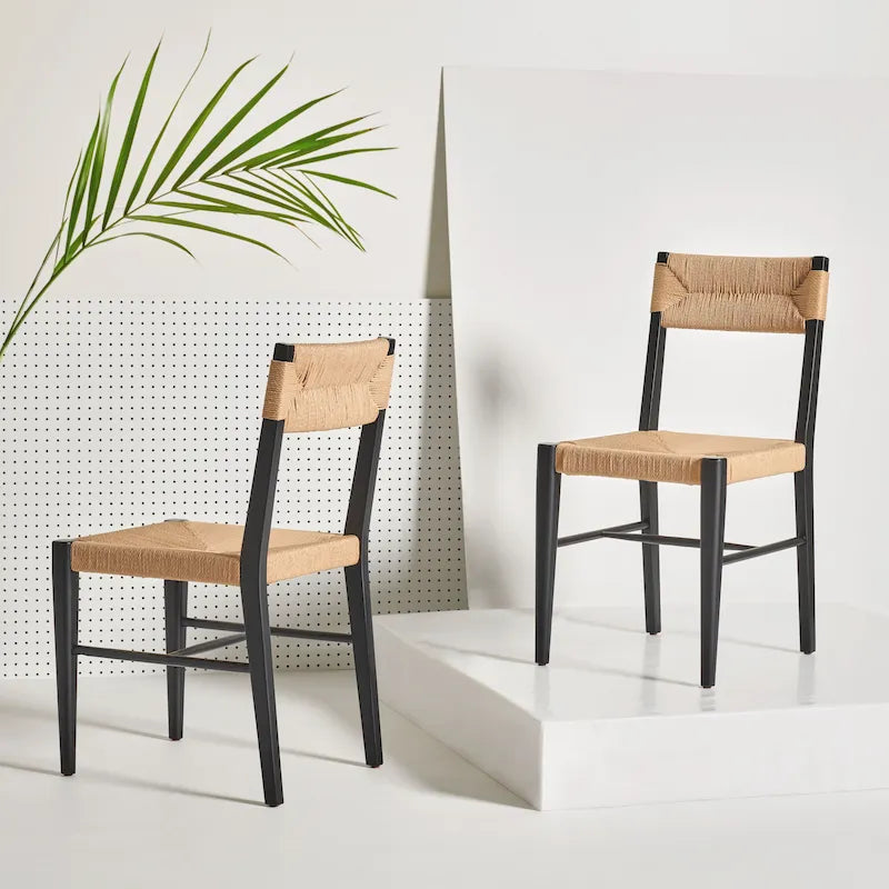 Sedia da pranzo Shazia in rattan - 16,3 L x 21,3 P x 34 A - 16Lx21Px34A