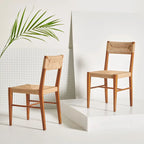 Sedia da pranzo Shazia in rattan - 16,3 L x 21,3 P x 34 A - 16Lx21Px34A