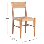 Sedia da pranzo Shazia in rattan - 16,3 L x 21,3 P x 34 A - 16Lx21Px34A