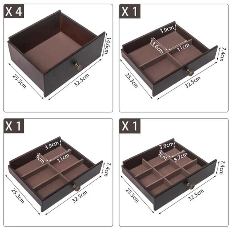 Elegante Armadio Portagioie con Specchio e Ganci per Collane - 18,5 x 12 x 42