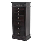 Elegante Armadio Portagioie con Specchio e Ganci per Collane - 18,5 x 12 x 42