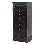 Elegante Armadio Portagioie con Specchio e Ganci per Collane - 18,5 x 12 x 42