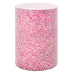 Tavolino d'appoggio rotondo Rilla rosa scuro - 13,8 L x 13,8 P x 19,7 A - 14Lx14Px20A