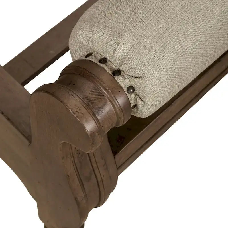 Camera da letto Americana Farmhouse con letto a slitta, comò e specchio