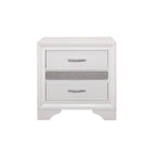 Letto a piattaforma imbottito in ecopelle moderna con contenitore Beatrice White