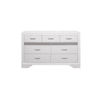 Letto a piattaforma imbottito in ecopelle moderna con contenitore Beatrice White