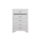 Letto a piattaforma imbottito in ecopelle moderna con contenitore Beatrice White