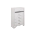 Letto a piattaforma imbottito in ecopelle moderna con contenitore Beatrice White