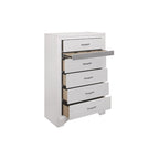 Letto a piattaforma imbottito in ecopelle moderna con contenitore Beatrice White