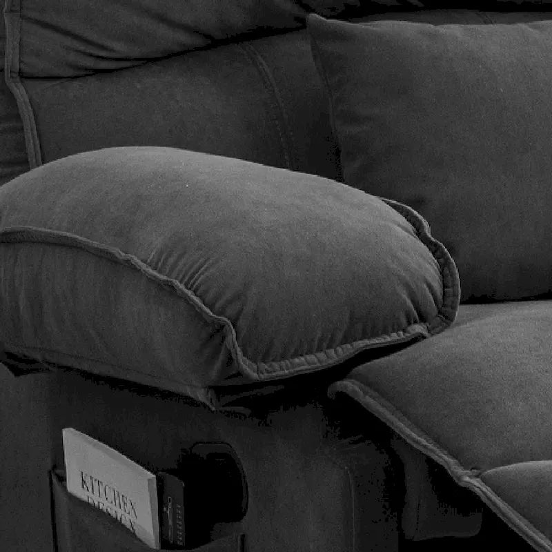 Divano reclinabile manuale oversize per soggiorno
